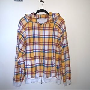 Plaid bape hoodie